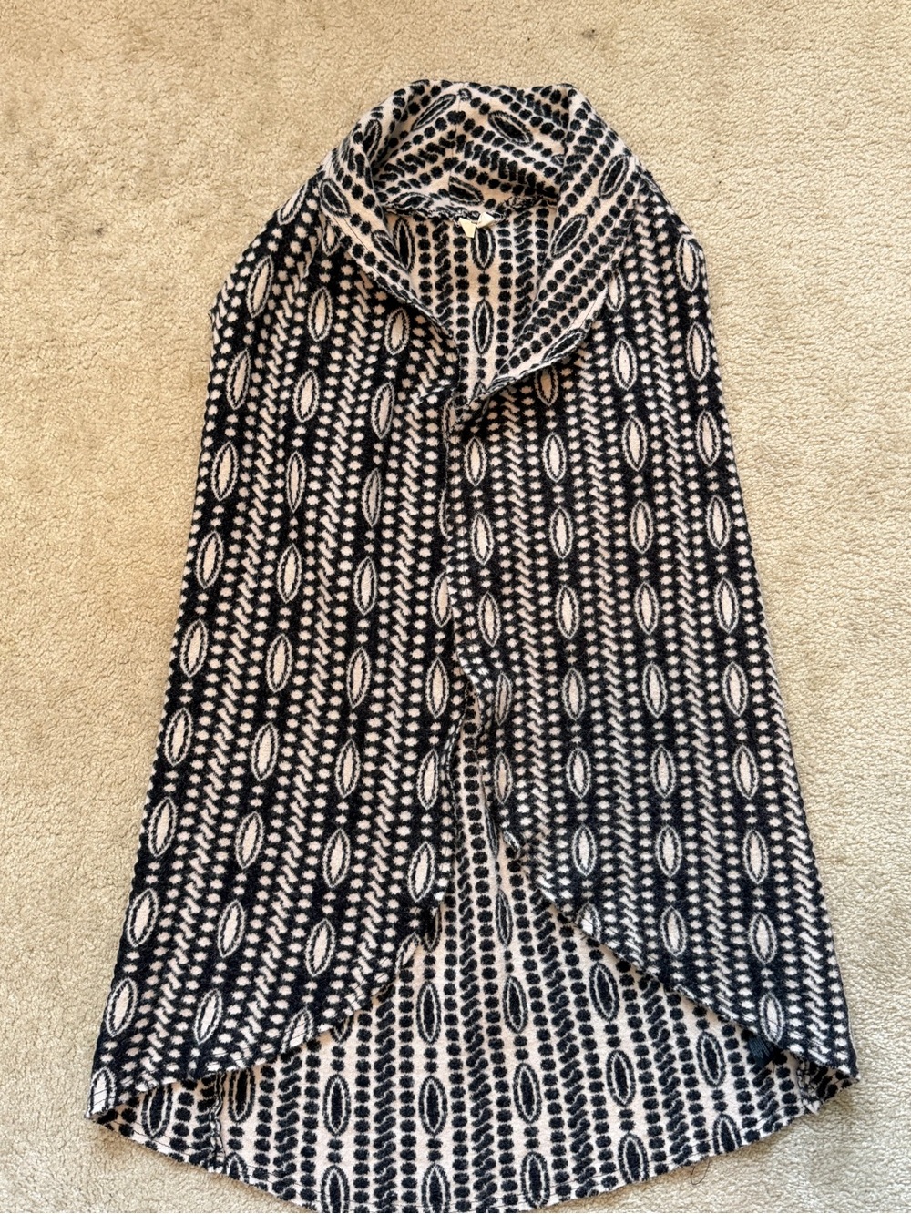 Moth Sleeveless Long Open Cardigan